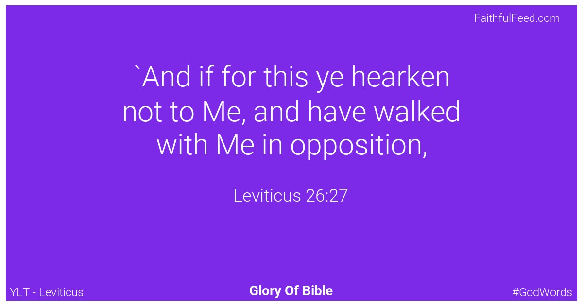 Leviticus 26:27 - Ylt