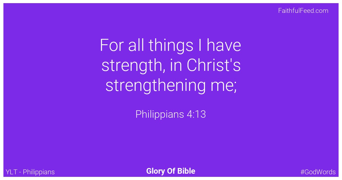 The Bible Chapters from Philippians - Ylt