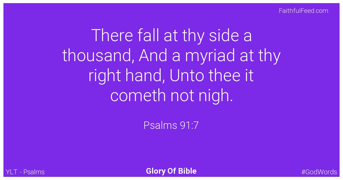 Psalms 91:7 - Ylt