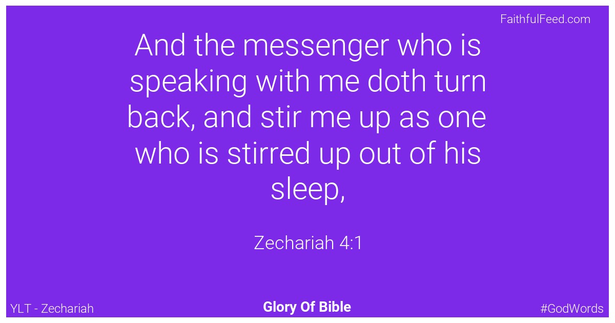 Zechariah 4:1 - Ylt